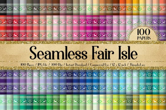 100 Seamless Fair Isle Nordic Patterns: A Complete Digital Resource