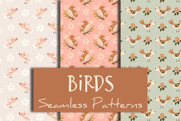 Birds Seamless Patterns