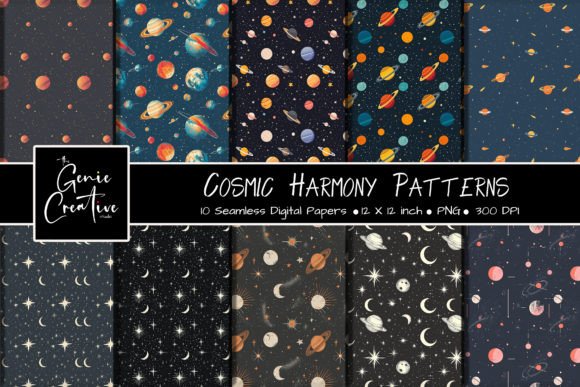 Cosmic Harmony Seamless Patterns Set: A Strategic Asset for Creative Execution