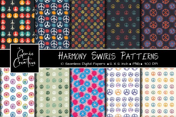 Harmony Swirls Seamless Patterns Set: The Ultimate Digital Paper Collection for Every Creative Project