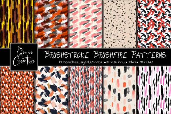 Integrating the Brushstroke Brushfire Patterns Set into Your Creative Workflow