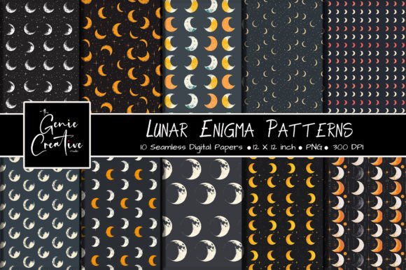 Lunar Enigma Seamless Patterns Set: A Practical Evaluation for Creative Professionals