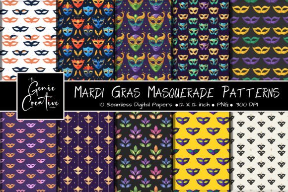 Mardi Gras Masquerade Seamless Patterns: The Ultimate Creative Spark for Your Next Project