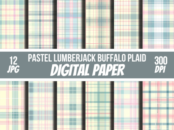 Pastel Lumberjack Buffalo Plaid Patterns for Creative Projects
