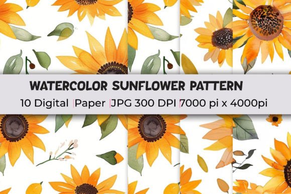 Sunflower Patterns Watercolor: The Artistic Bridge Between Organic Warmth and Modern Digital Workflows