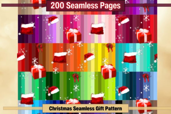 Unlocking Creativity with 200 Seamless Christmas Gift Pattern Digital Papers