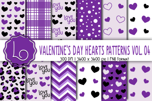 Valentine s Day Hearts Patterns Vol. 04: A Design Resource Review