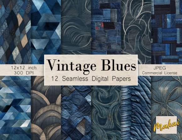 Vintage Blue Denim Seamless Patterns: A Practical Review for Digital Creators